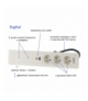 SLIM FRAME ZESTAW 6M BIAŁY 3XUTE DIGITEL DG-8075