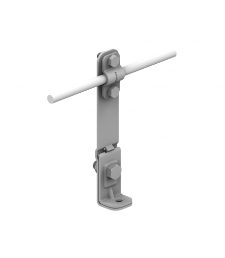 Uchwyt na krawędź prosty H 14,5cm Z-śruba /OG/ TYP AN-10B/OG/