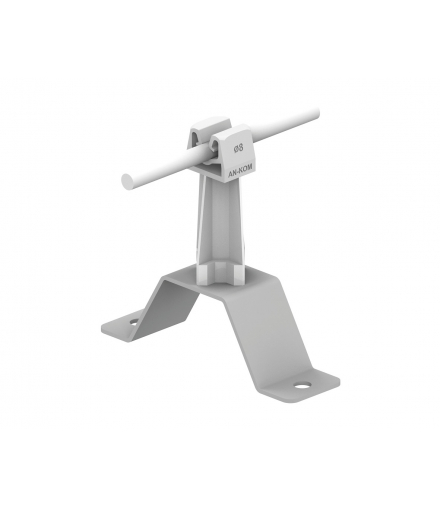 Uchwyt przykręcany H 7cm Z-zatrzask /OG/ szary TYP AN-11W/OG/S