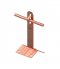Uchwyt dachowo-szczytowy H 12 cm Z-zagięcie /CU/ TYP AN-11B/CU/