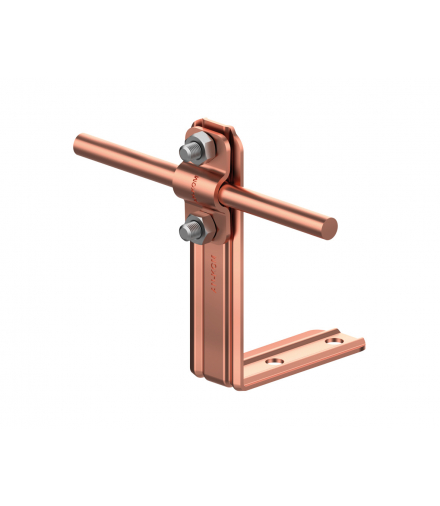 Uchwyt kątowy prosty H 12cm Z-śruba /CU/ TYP AN-10/CU/-N