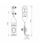 Uchwyt na krawędź skręcony H 14,5cm Z-śruba /CU/ TYP AN-08B/CU/