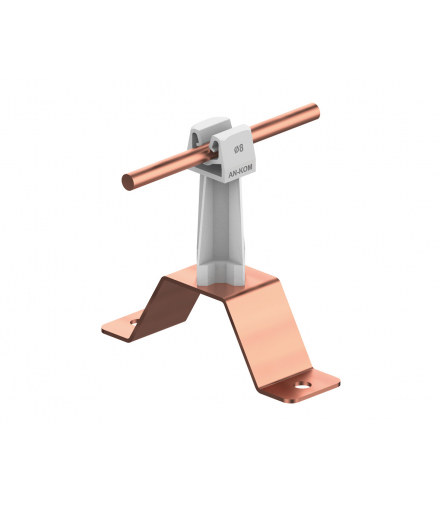 Uchwyt przykręcany H 7cm Z-zatrzask /CU/ szary TYP AN-11W/CU/S