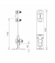 Uchwyt na felc prosty H 14,5cm Z-śruba /LA/ TYP AN-10A/LA/