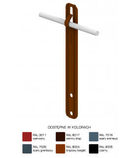 Uchwyt prosty L 18cm Z-zagięcie /LA/ TYP AN-13/LA/-N