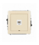 DECO Mechanizm gniazda komputerowego pojedynczego 1xRJ45, kat. 6A, 8-stykowy, bez pola opisowego beżowy Karlik 1DGKBO-7