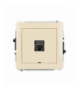 DECO Mechanizm gniazda komputerowego pojedynczego 1xRJ45, kat. 8, ekranowane, 8-stykowy, bez pola opisowego beżowy Karlik 1DGKBO-11