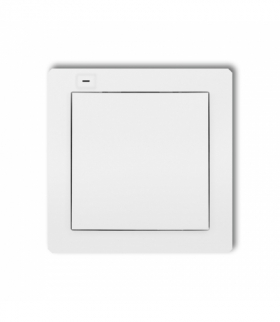 DECO Nadajnik 1-klawiszowy 2-kanałowy z czujnikiem temperatury do systemu Exta Life biały mat Karlik 25DEL-1