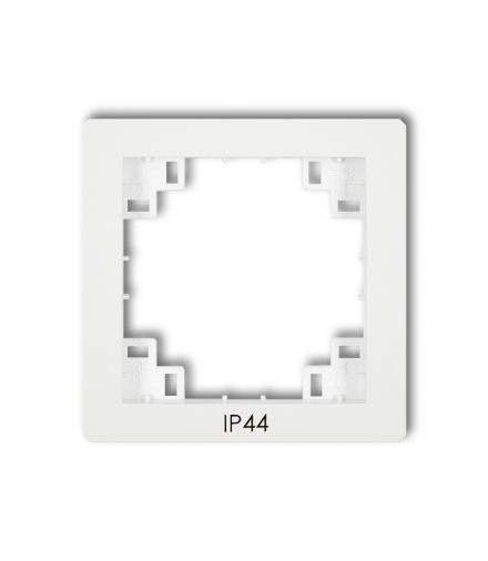 prod. uzupełniające Ramka pośrednia do łączników IP44 biały mat Karlik 25DRPH