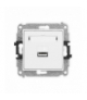 MINI Mechanizm ładowarki USB pojedynczej, 5V, 2A biały Karlik MCUSB-3
