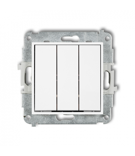 MINI Mechanizm łącznika potrójnego biały mat Karlik 25MWP-7