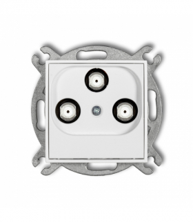 MINI Mechanizm gniazda multimedialnego 3F DATA (UPC) biały mat Karlik 25MGMU