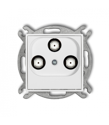 MINI Mechanizm gniazda multimedialnego 3F DATA (UPC) biały mat Karlik 25MGMU