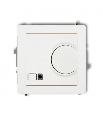 DECO Mechanizm elektronicznego regulatora temperatury z czujnikiem powietrznym biały mat Karlik 25DRT-2