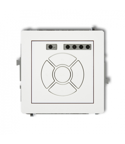 DECO Mechanizm elektronicznego sterownika roletowego (sterowanie lokalne i pilotem, sterowanie strefą i podstrefą) biały mat Karlik 25DSR-4