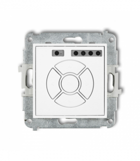 MINI Mechanizm elektronicznego sterownika roletowego (sterowanie lokalne i pilotem, sterowanie strefą) biały mat Karlik 25MSR-3