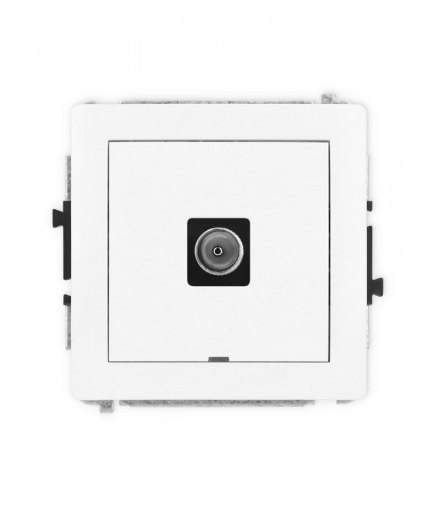 DECO Mechanizm gniazda antenowego pojedynczego TV, bez pola opisowego Karlik DGTVBO-1