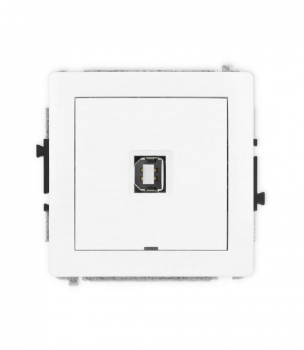 DECO Mechanizm gniazda pojedynczego USB A-B 2.0, bez pola opisowego Karlik DGUSBBO-3