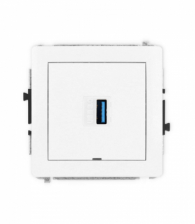 DECO Mechanizm gniazda pojedynczego USB A-A 3.0, bez pola opisowego Karlik DGUSBBO-5