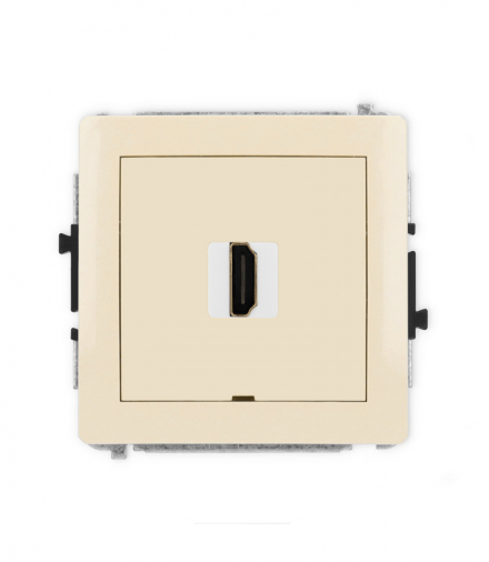 DECO Mechanizm gniazda pojedynczego HDMI 2.0, bez pola opisowego Karlik 1DHDMIBO-3