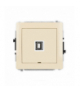 DECO Mechanizm gniazda pojedynczego USB A-B 2.0, bez pola opisowego Karlik 1DGUSBBO-3