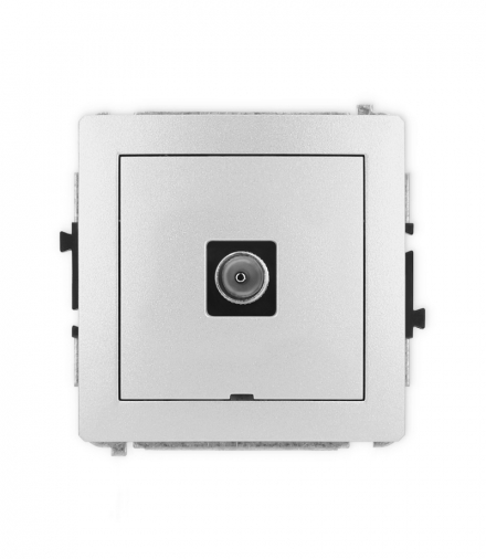 DECO Mechanizm gniazda antenowego pojedynczego TV, bez pola opisowego Karlik 7DGTVBO-1