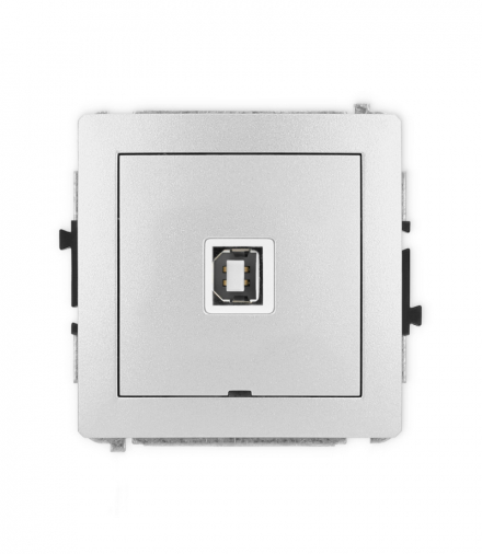 DECO Mechanizm gniazda pojedynczego USB A-B 2.0, bez pola opisowego Karlik 7DGUSBBO-3