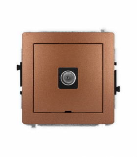 DECO Mechanizm gniazda antenowego pojedynczego TV, bez pola opisowego Karlik 9DGTVBO-1