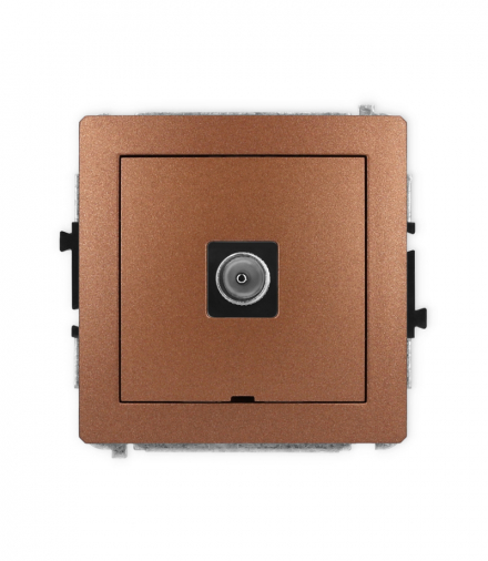 DECO Mechanizm gniazda antenowego pojedynczego TV, bez pola opisowego Karlik 9DGTVBO-1