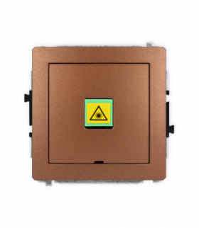 DECO Mechanizm gniazda światłowodowego/optycznego pojedynczego, bez pola opisowego Karlik 9DGOPBO-1