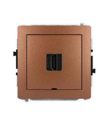 DECO Mechanizm gniazda pojedynczego HDMI 2.0, bez pola opisowego Karlik 9DHDMIBO-3