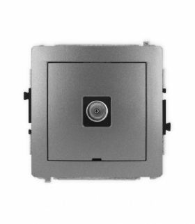 DECO Mechanizm gniazda antenowego pojedynczego TV, bez pola opisowego Karlik 11DGTVBO-1