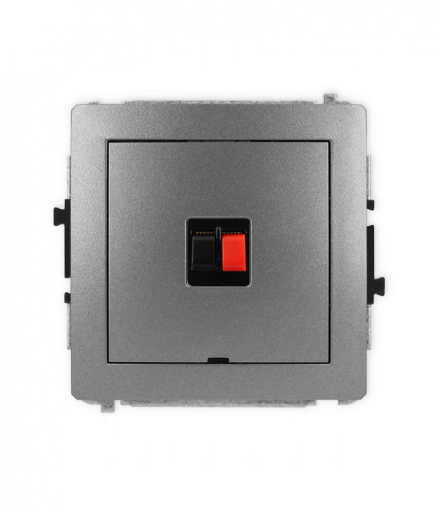 DECO Mechanizm gniazda głośnikowego pojedynczego, bez pola opisowego Karlik 11DGGBO-1