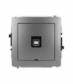 DECO Mechanizm gniazda pojedynczego USB A-B 2.0, bez pola opisowego Karlik 11DGUSBBO-3