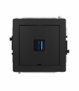 DECO Mechanizm gniazda pojedynczego USB A-A 3.0, bez pola opisowego Karlik 12DGUSBBO-5