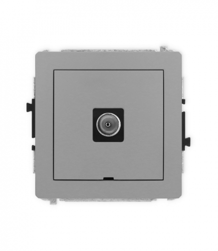 DECO Mechanizm gniazda antenowego pojedynczego TV, bez pola opisowego Karlik 27DGTVBO-1