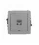 DECO Mechanizm gniazda komputerowego pojedynczego 1xRJ45, kat. 5e, ekranowane, 8-stykowy, bez pola opisowego Karlik 27DGKBO-1e
