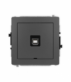 DECO Mechanizm gniazda pojedynczego USB A-B 2.0, bez pola opisowego Karlik 28DGUSBBO-3