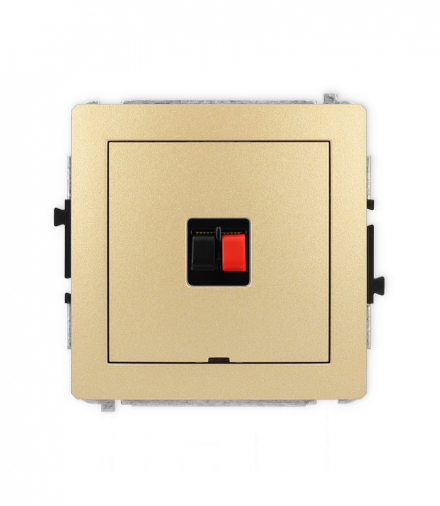 DECO Mechanizm gniazda głośnikowego pojedynczego, bez pola opisowego Karlik 29DGGBO-1