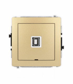 DECO Mechanizm gniazda pojedynczego USB A-B 2.0, bez pola opisowego Karlik 29DGUSBBO-3