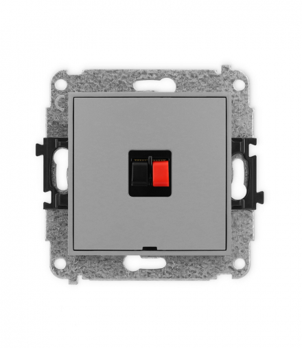 MINI Mechanizm gniazda głośnikowego pojedynczego, bez pola opisowego Karlik 27MGGBO-1