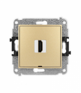 MINI Mechanizm gniazda pojedynczego HDMI 2.0, bez pola opisowego Karlik 29MHDMIBO-3