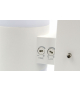 LAMPA ELEWACYJNA Z CZUJNIKIEM RUCHU ''EL HOME'' ML-30B7 biała - zewnętrzna, czujniki zmierzchowy i PIR, 20W, IP65, 180°