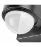 NAŚWIETLACZ LED Z CZUJNIKIEM RUCHU ''EL HOME'' ML-40B7 czarny - zewnętrzny, czujniki zmierzchowy i PIR, 30W, IP65, 240°, AC 230V