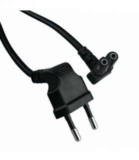 Przewód zasilający do radiomagnetofonów, kątowy, 2 m BMEN45