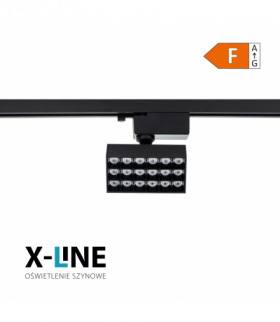 Reflektor szynowy LED, 10 W, 900 lm, 4000 K, czarny, X-LINE STR2-10W-B