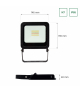 NAŚWIETLACZ NOCTIS 24W RGBW+CCT+DIM Wi-Fi/Bluetooth 230V IP65 208x146x40mm CZARNY