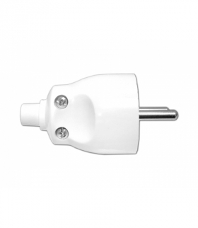 Wtyczka WT-40 prosta Biała LX9234