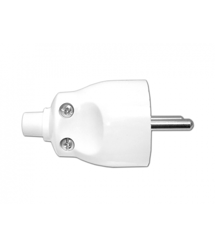 Wtyczka WT-40 prosta Biała LX9234