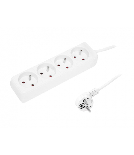 Przedłużacz sieciowy-470 z uziemieniem, 3 m, 4 gniazda. LX9117